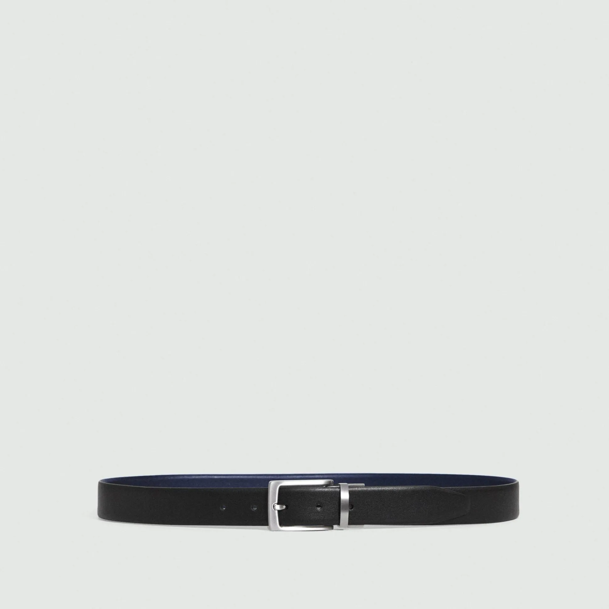 Theory Abhy Reversible Belt In Pebbled Leather-Men Accessories