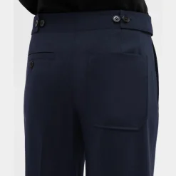 Theory Adjustable Wool Gabardine Pant-Women Suits|Pants