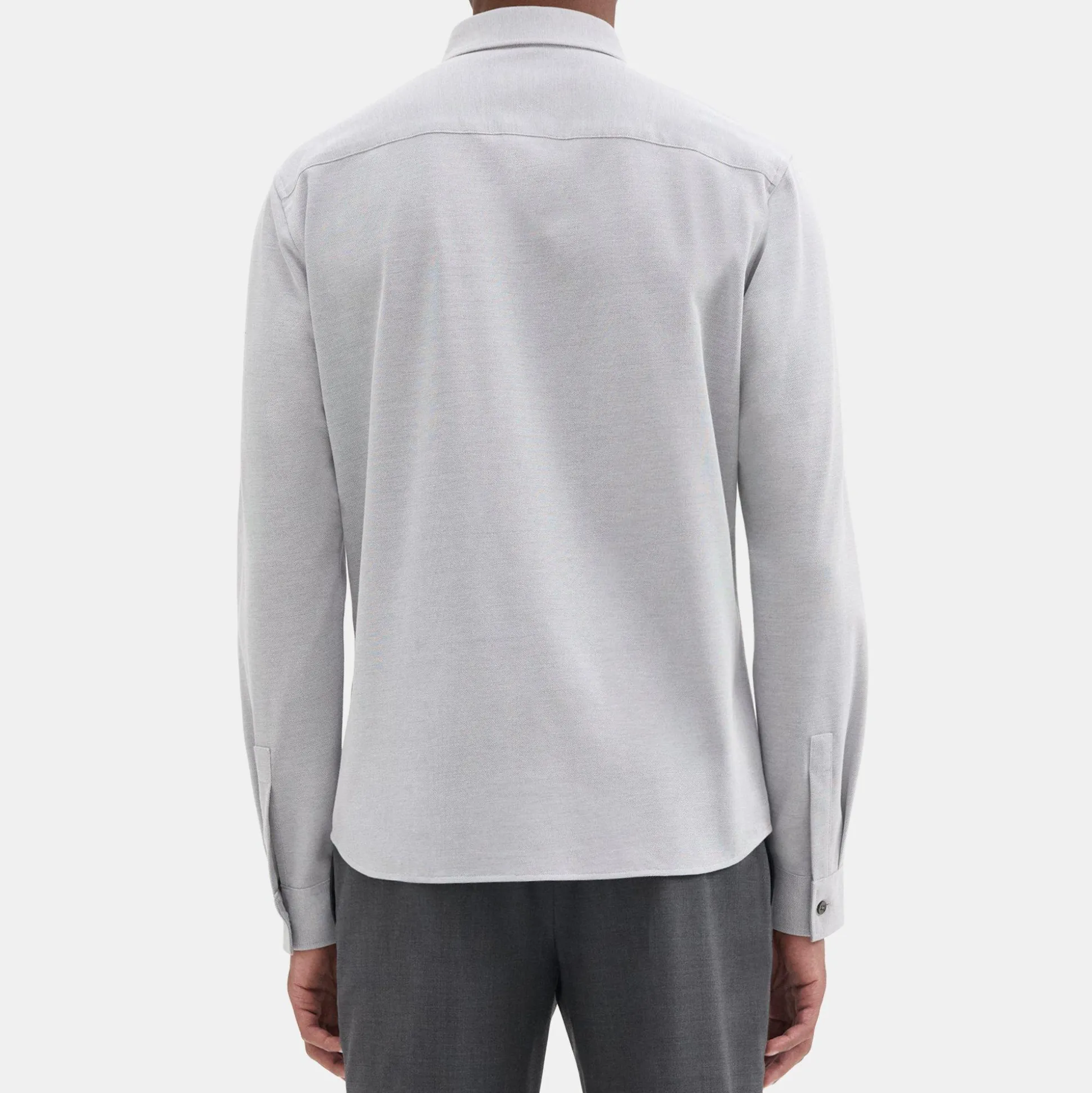 Theory Alfred Shirt In Structured Pique-Men Shirts