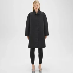 Theory A-Line Car Coat In Recycled Nylon-Women Outerwear