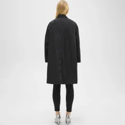 Theory A-Line Car Coat In Recycled Nylon-Women Outerwear
