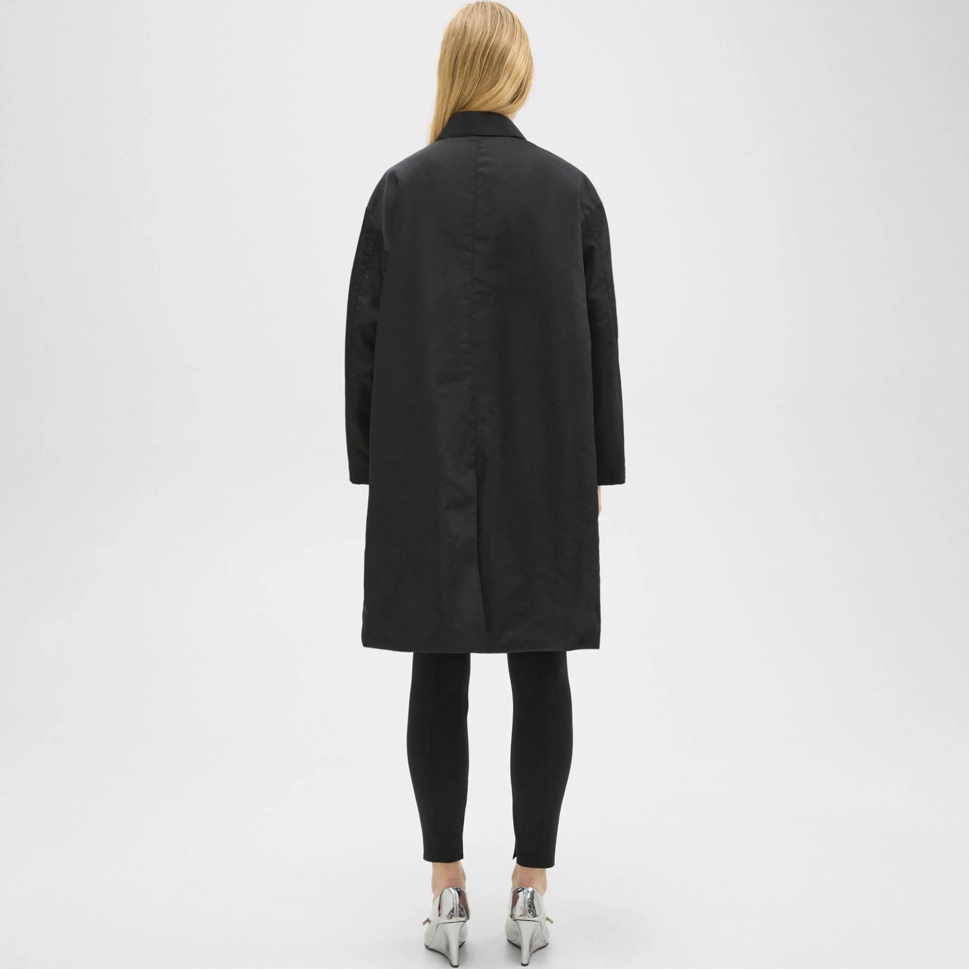 Theory A-Line Car Coat In Recycled Nylon-Women Outerwear