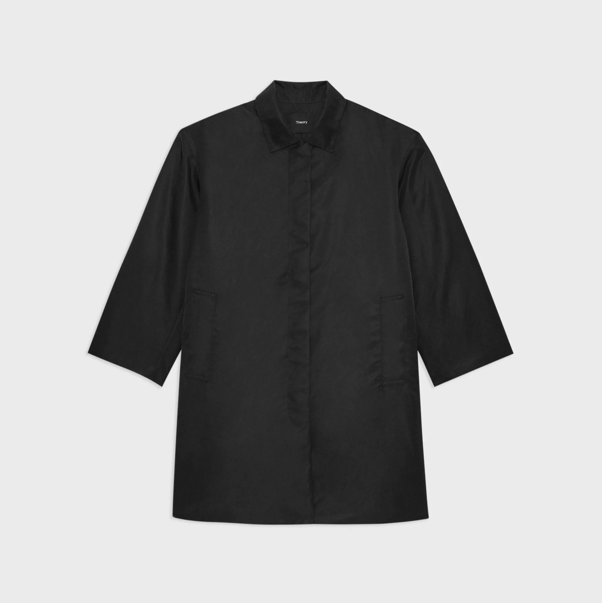 Theory A-Line Car Coat In Recycled Nylon-Women Outerwear