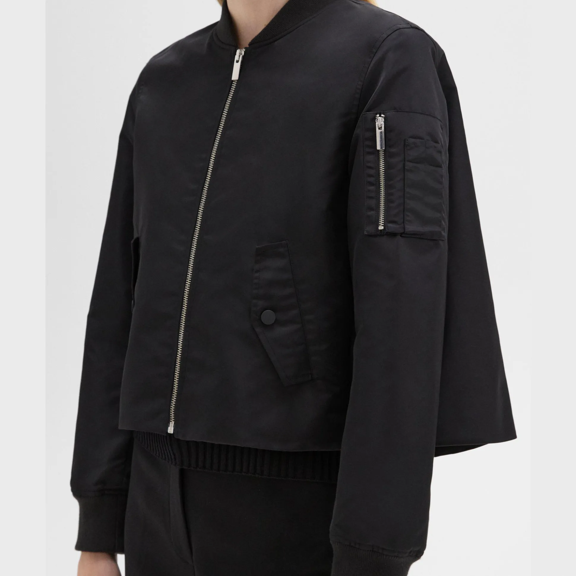 Theory A-Line Flight Jacket In Recycled Nylon-Women Outerwear