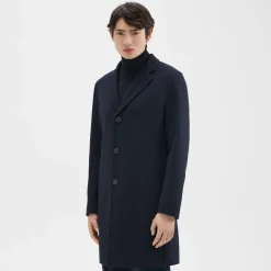 Theory Almec Coat In Double-Face Wool-Cashmere-Men Outerwear