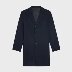 Theory Almec Coat In Double-Face Wool-Cashmere-Men Outerwear