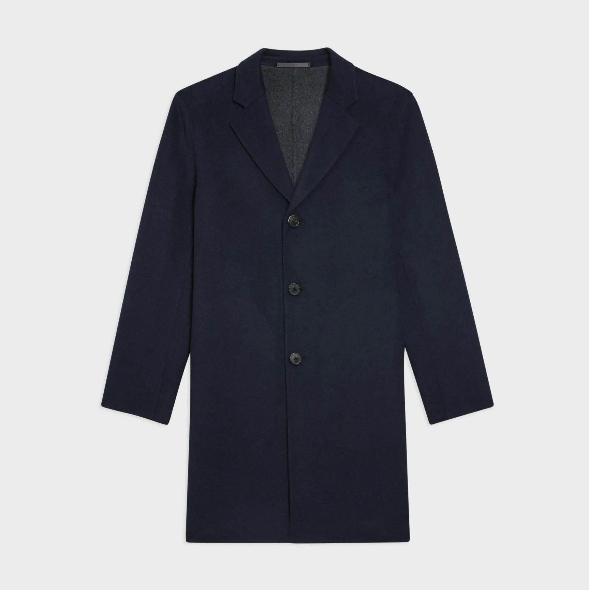 Theory Almec Coat In Double-Face Wool-Cashmere-Men Outerwear