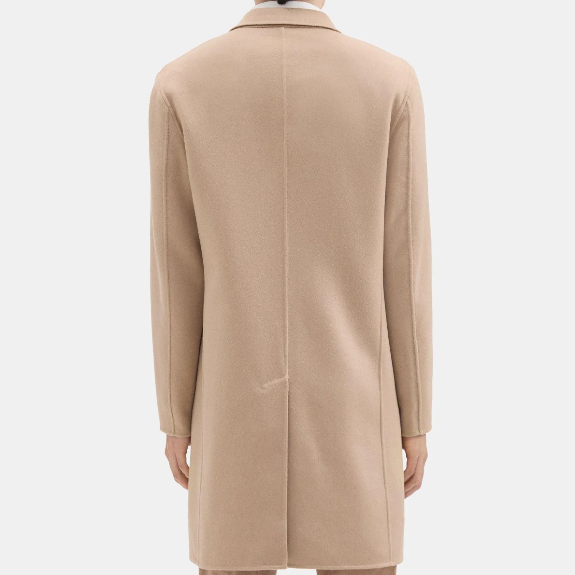 Theory Almec Coat In Double-Face Wool-Cashmere-Men Outerwear