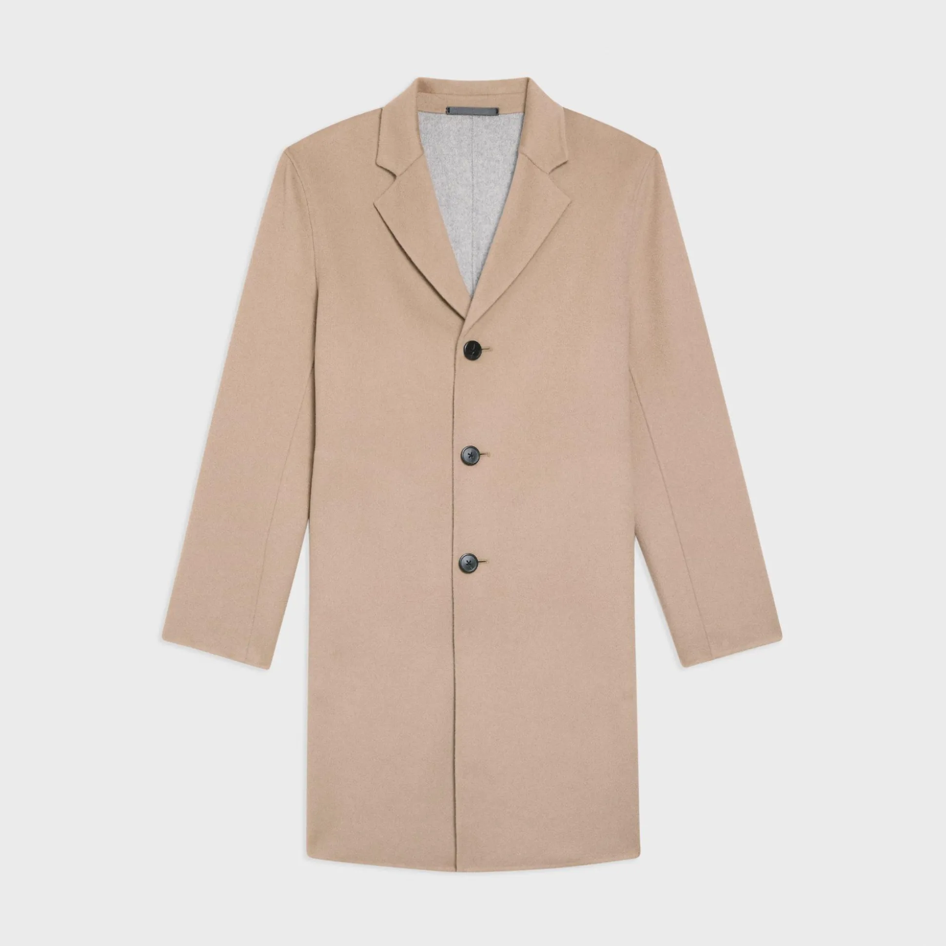 Theory Almec Coat In Double-Face Wool-Cashmere-Men Outerwear