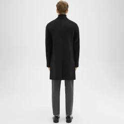 Theory Almec Coat In Double-Face Wool-Cashmere-Men Outerwear