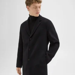Theory Almec Coat In Double-Face Wool-Cashmere-Men Outerwear