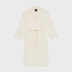 Theory Belted Coat In Double-Face Wool-Cashmere-Women Outerwear