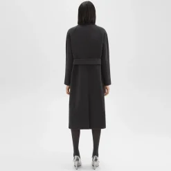 Theory Belted Coat In Recycled Wool-Cashmere-Women Outerwear