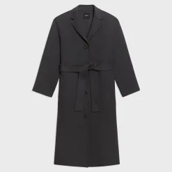 Theory Belted Coat In Recycled Wool-Cashmere-Women Outerwear