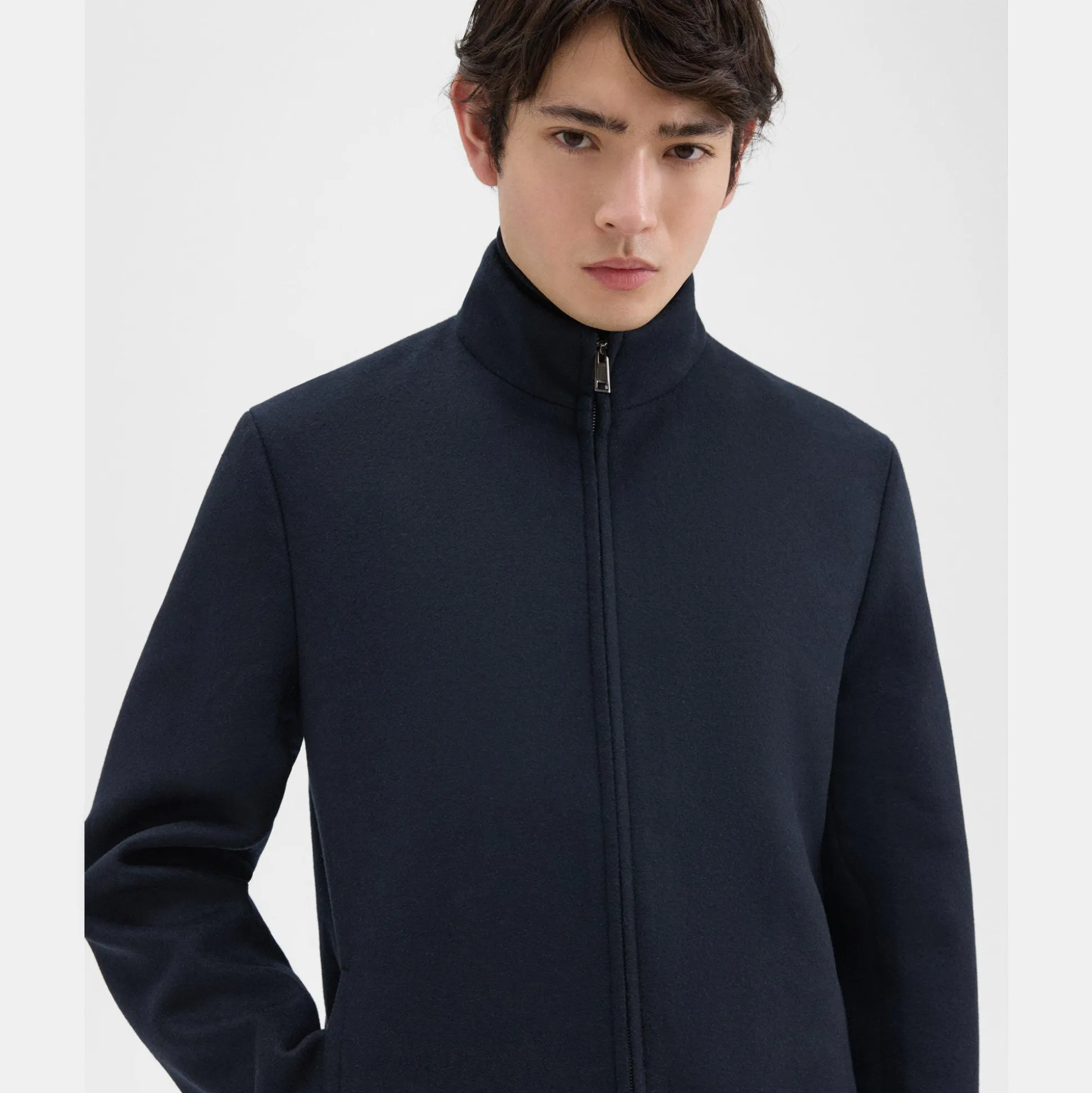 Theory Belvin Coat In Recycled Wool-Blend Melton-Men Outerwear