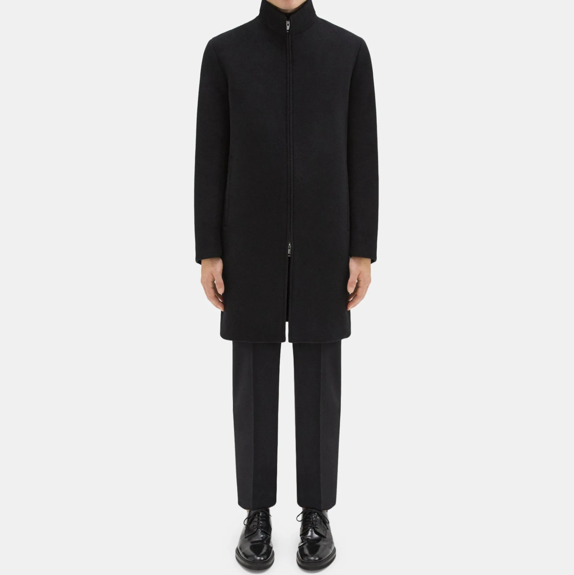 Theory Belvin Coat In Recycled Wool-Blend Melton-Men Outerwear