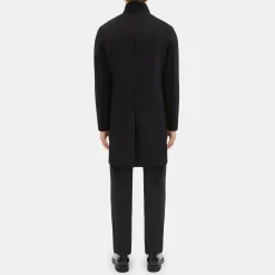 Theory Belvin Coat In Recycled Wool-Blend Melton-Men Outerwear