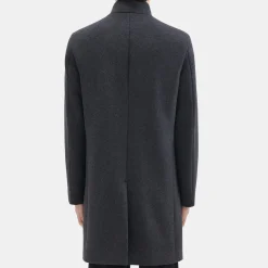 Theory Belvin Coat In Recycled Wool-Blend Melton-Men Outerwear