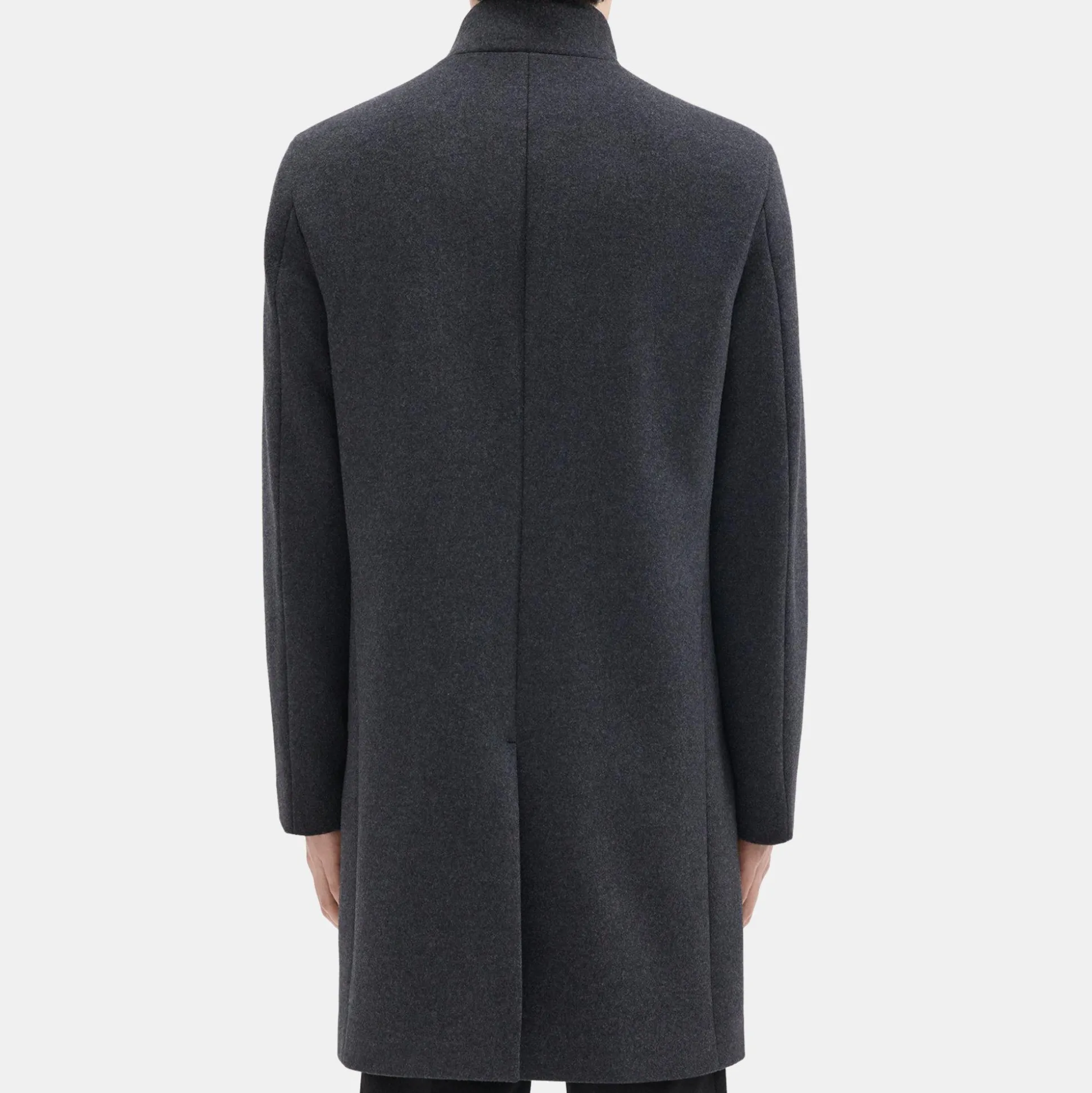 Theory Belvin Coat In Recycled Wool-Blend Melton-Men Outerwear