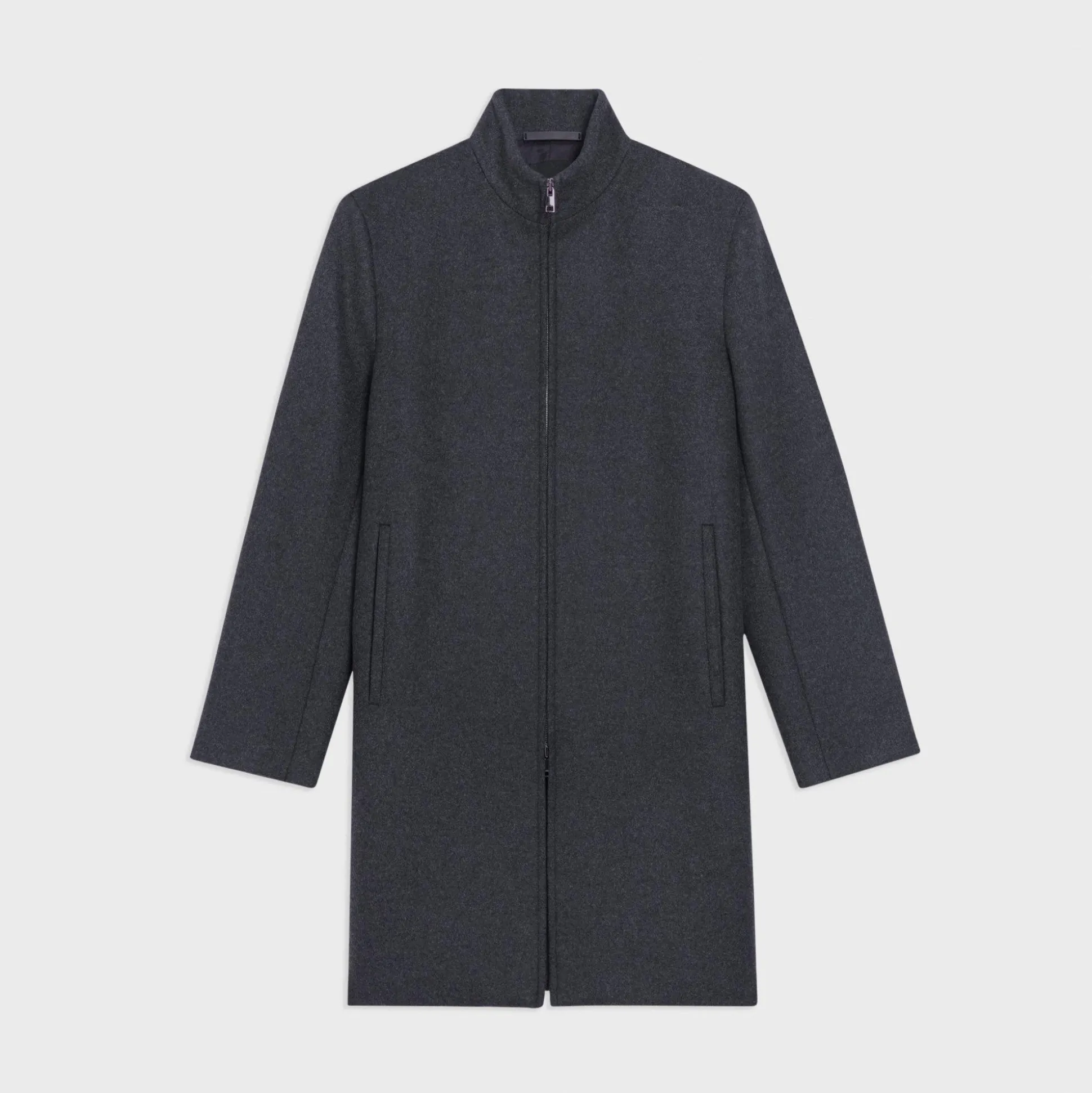 Theory Belvin Coat In Recycled Wool-Blend Melton-Men Outerwear