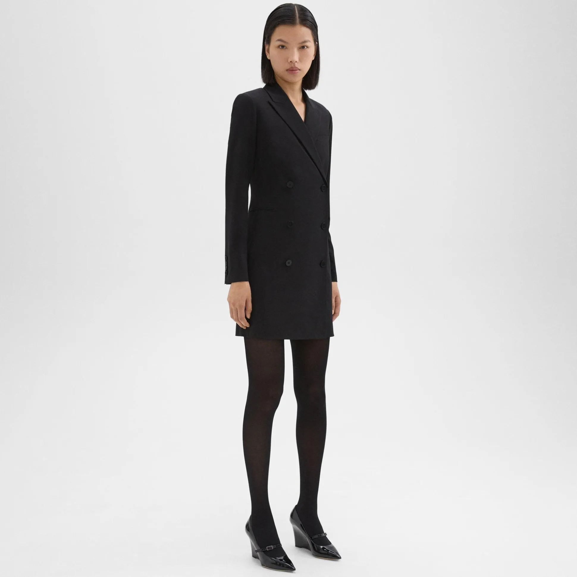 Theory Blazer Dress In Good Wool-Women Suits|Dresses