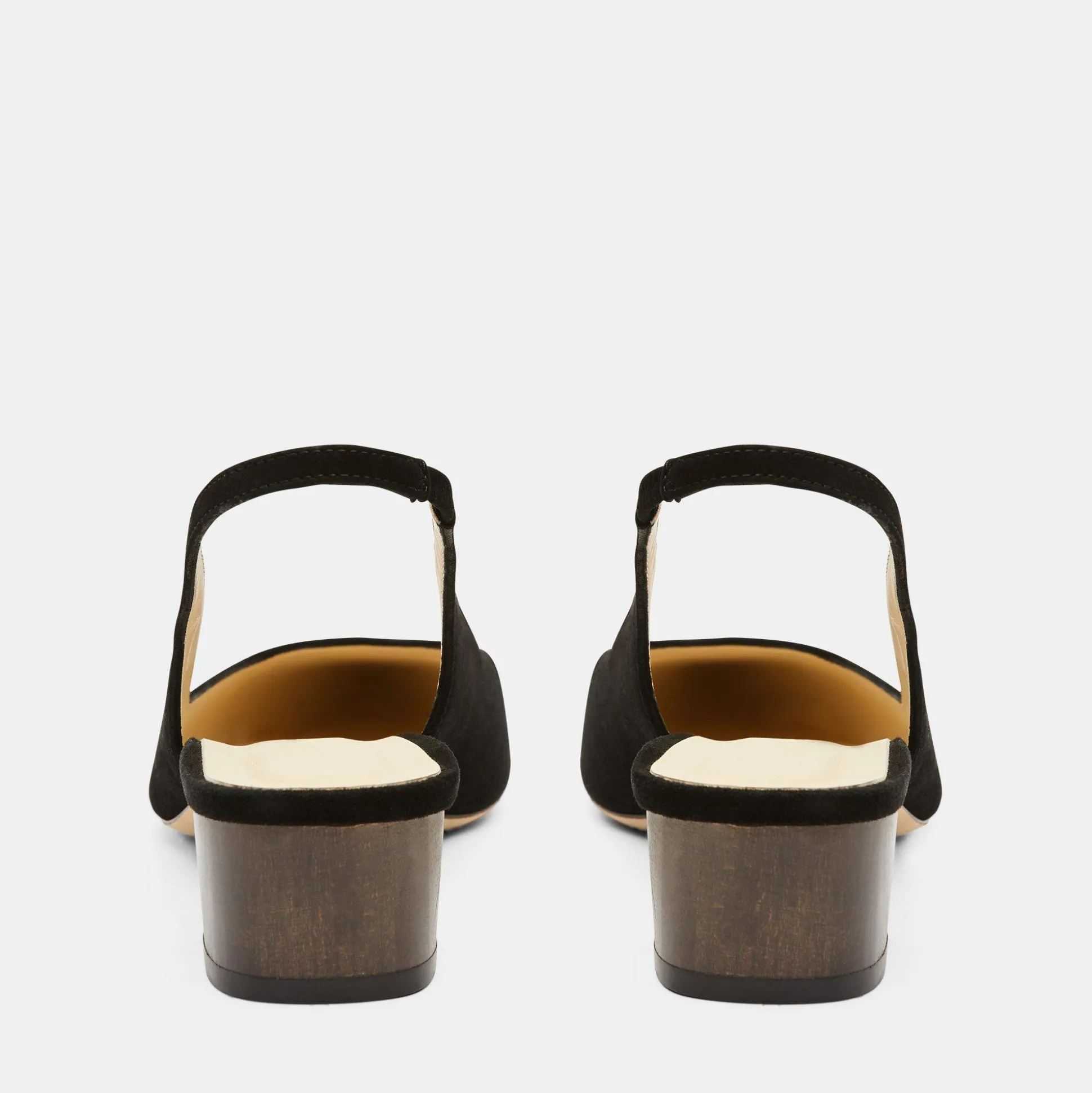 Theory Block Heel Slingback In Suede-Women Shoes