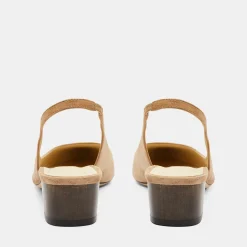 Theory Block Heel Slingback In Suede-Women Shoes