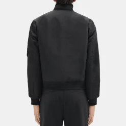 Theory Bomber Puffer Jacket In Recycled Nylon-Men Blazers + Jackets|Outerwear