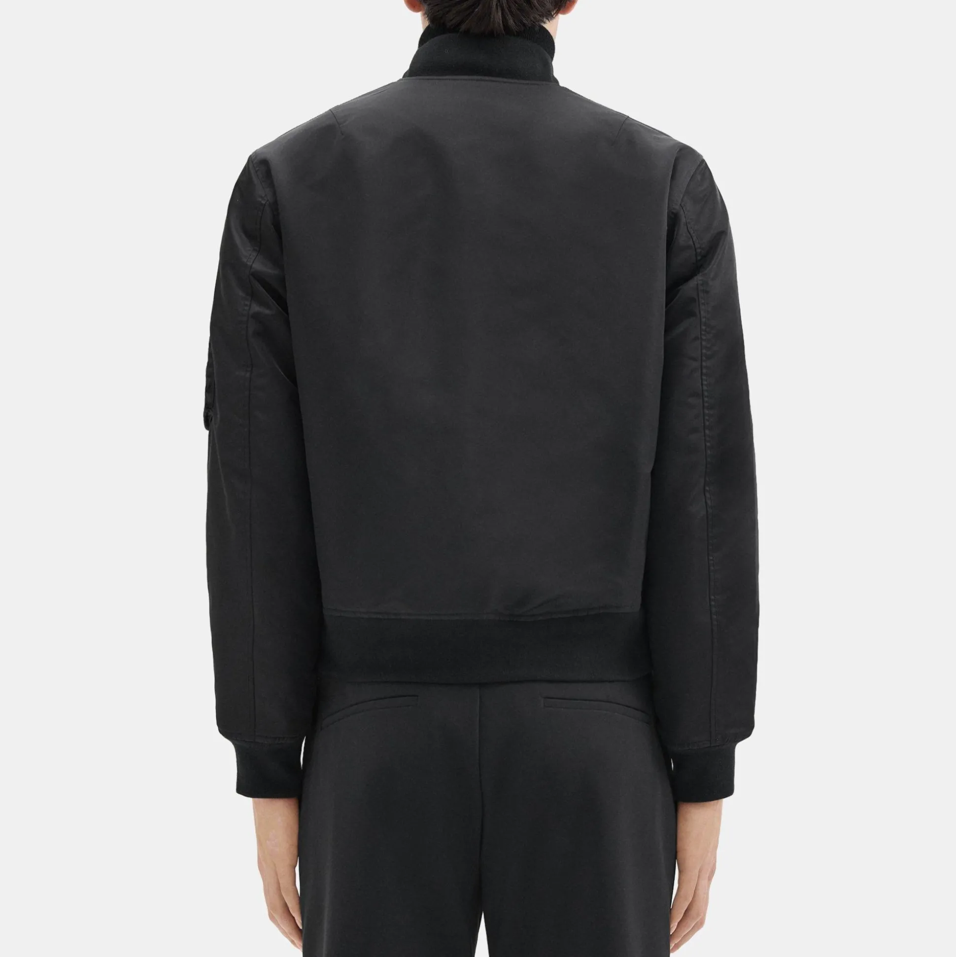 Theory Bomber Puffer Jacket In Recycled Nylon-Men Blazers + Jackets|Outerwear