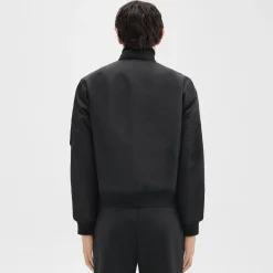 Theory Bomber Puffer Jacket In Recycled Nylon-Men Blazers + Jackets|Outerwear