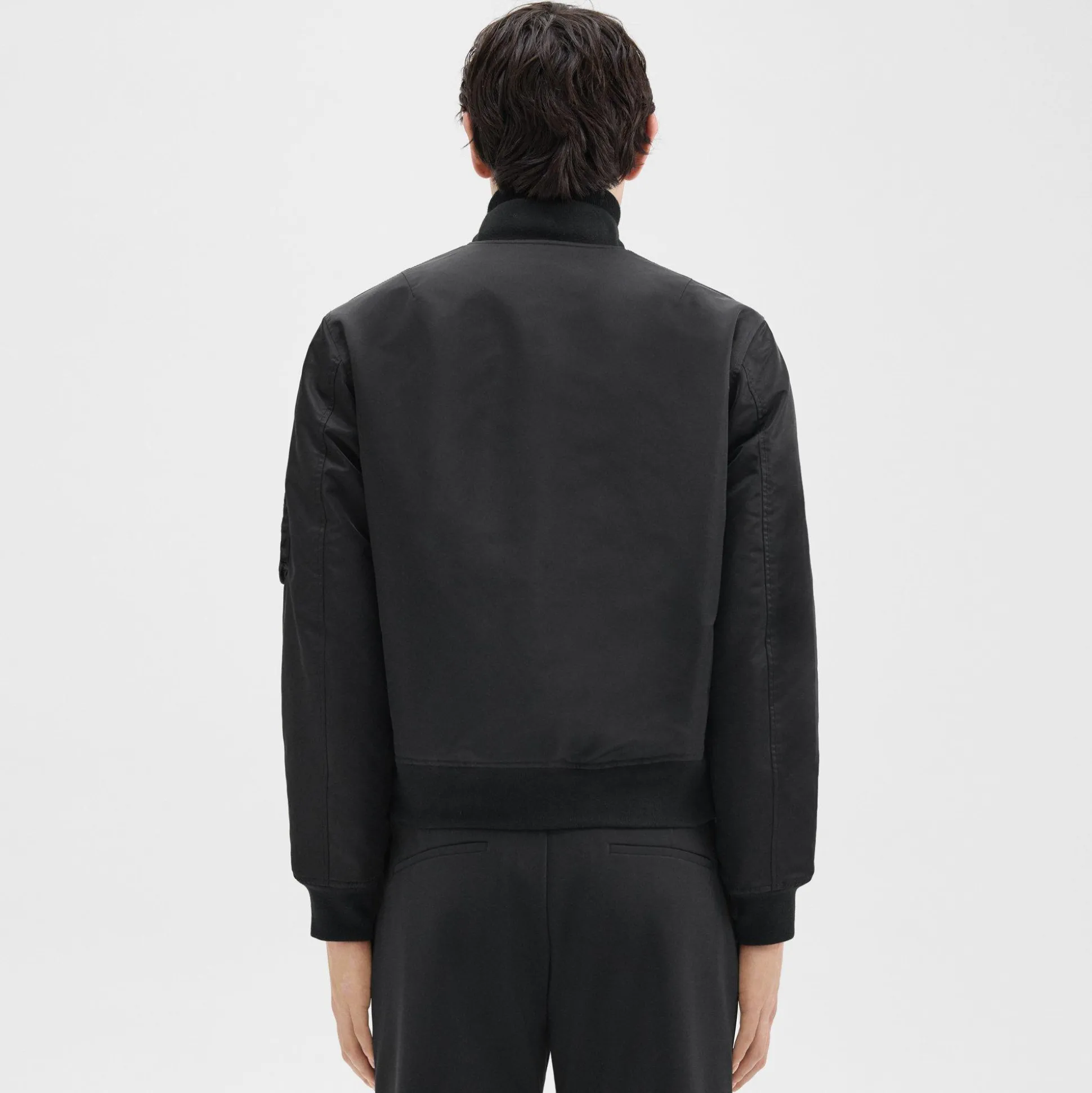 Theory Bomber Puffer Jacket In Recycled Nylon-Men Blazers + Jackets|Outerwear