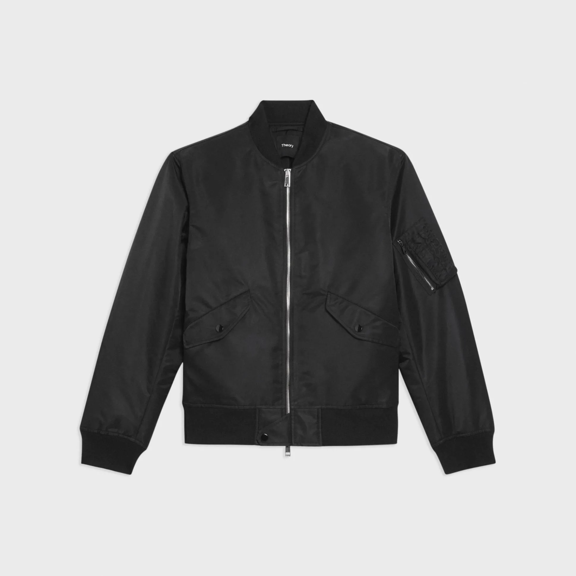Theory Bomber Puffer Jacket In Recycled Nylon-Men Blazers + Jackets|Outerwear