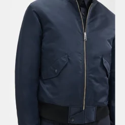 Theory Bomber Puffer Jacket In Recycled Nylon-Men Outerwear|Blazers + Jackets
