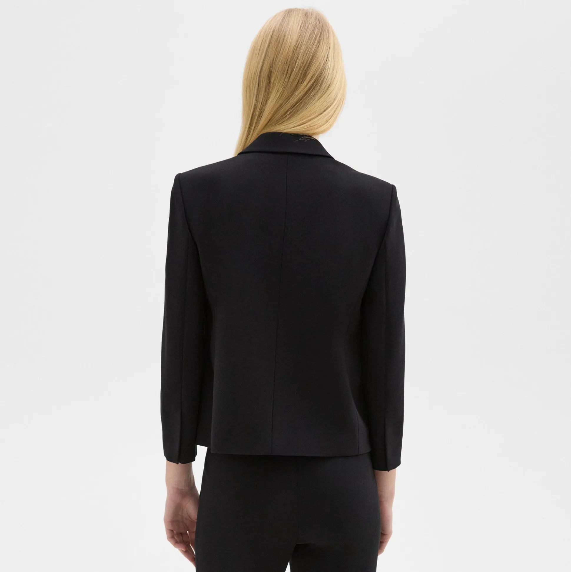 Theory Boxy Patch Pocket Blazer In Admiral Crepe-Women Suits|Blazers + Jackets