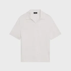 Theory Brenan Polo Shirt In Cotton-Linen-Men T-shirts + Polos|Sweaters + Cardigans