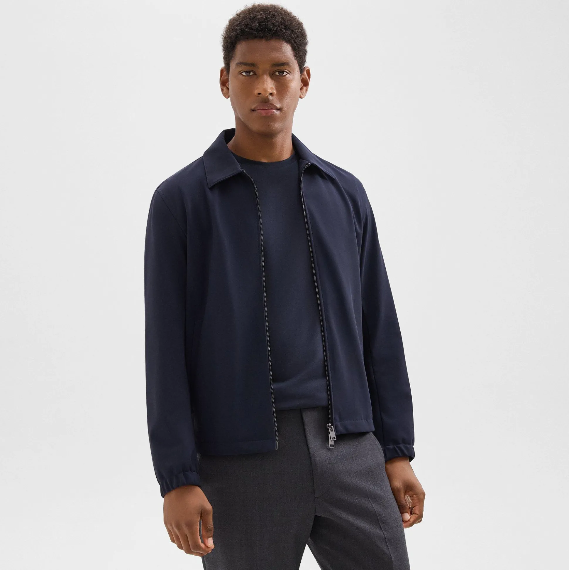 Theory Brody Jacket In Precision Ponte-Men Outerwear|Blazers + Jackets