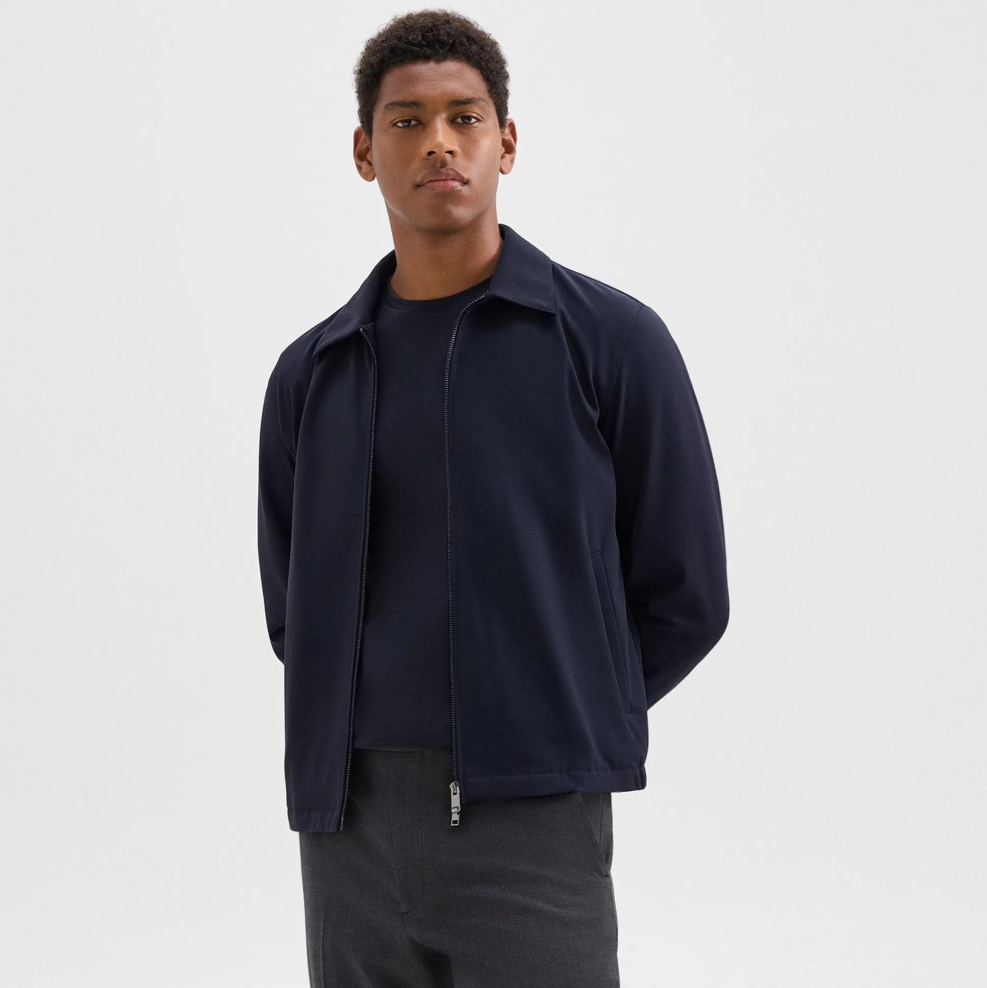 Theory Brody Jacket In Precision Ponte-Men Outerwear|Blazers + Jackets