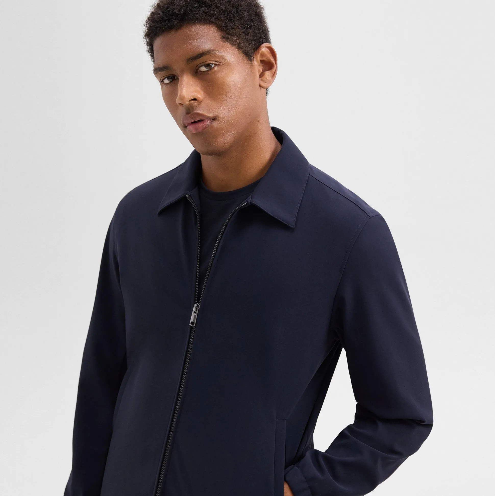 Theory Brody Jacket In Precision Ponte-Men Outerwear|Blazers + Jackets