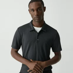 Theory Bron Polo Shirt In Anemone Modal Jersey-Men T-shirts + Polos