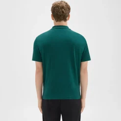 Theory Bron Polo Shirt In Cosmos Slub Cotton-Men T-shirts + Polos