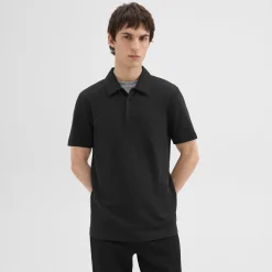 Theory Bron Polo Shirt In Cosmos Slub Cotton-Men T-shirts + Polos