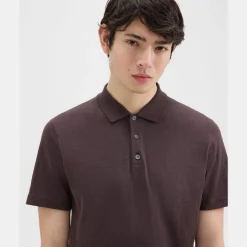 Theory Bron Polo Shirt In Cosmos Slub Cotton-Men T-shirts + Polos