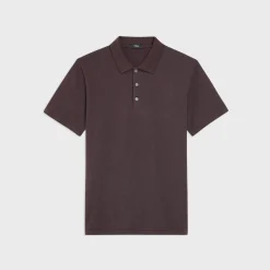 Theory Bron Polo Shirt In Cosmos Slub Cotton-Men T-shirts + Polos