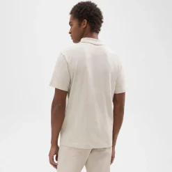 Theory Bron Polo Shirt In Cosmos Slub Cotton-Men T-shirts + Polos