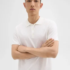Theory Bron Polo Shirt In Cosmos Slub Cotton-Men T-shirts + Polos