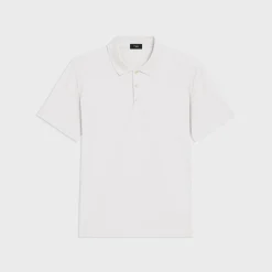 Theory Bron Polo Shirt In Cosmos Slub Cotton-Men T-shirts + Polos