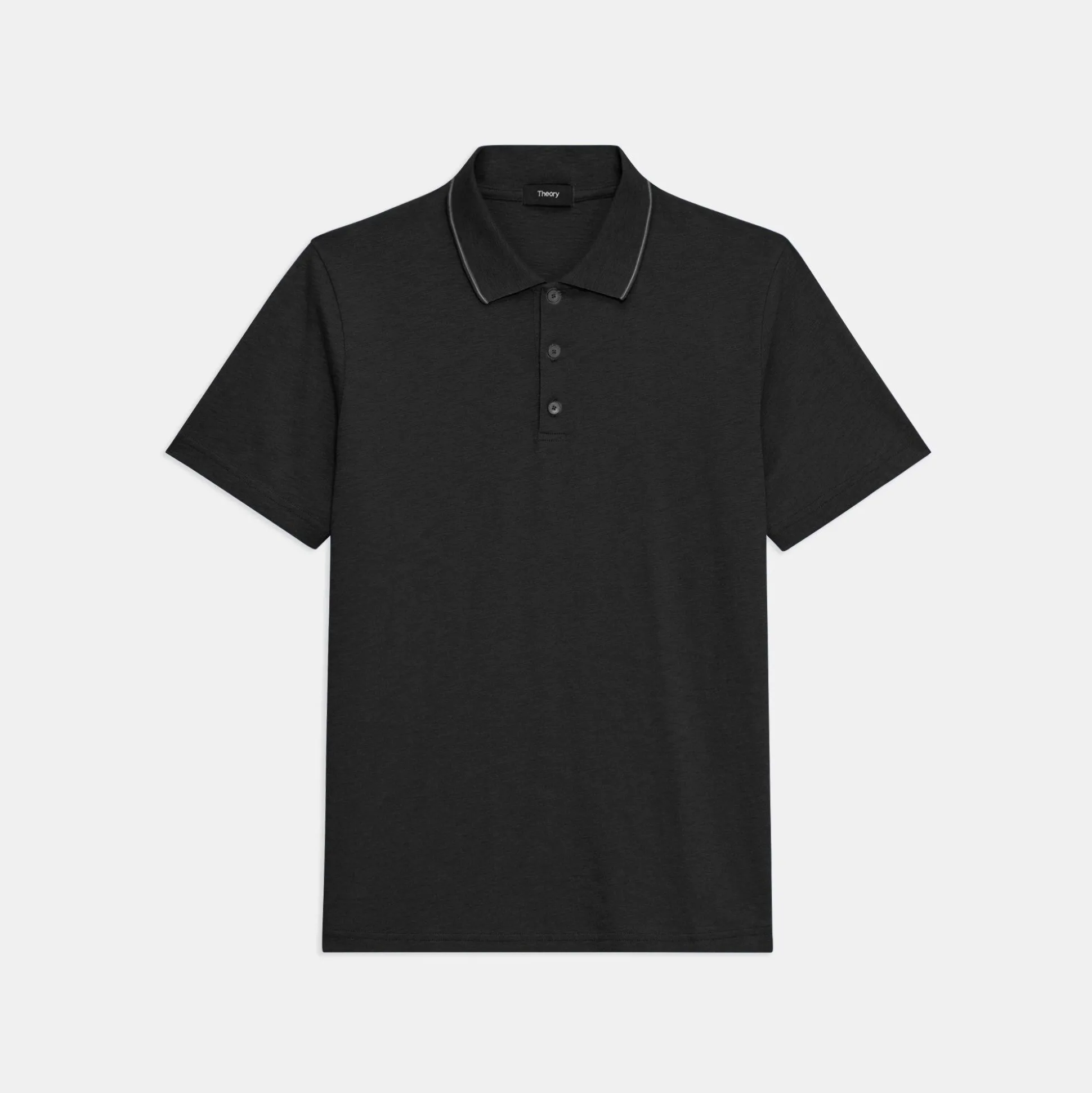 Theory Bron Polo Shirt In Slub Cotton-Men T-shirts + Polos