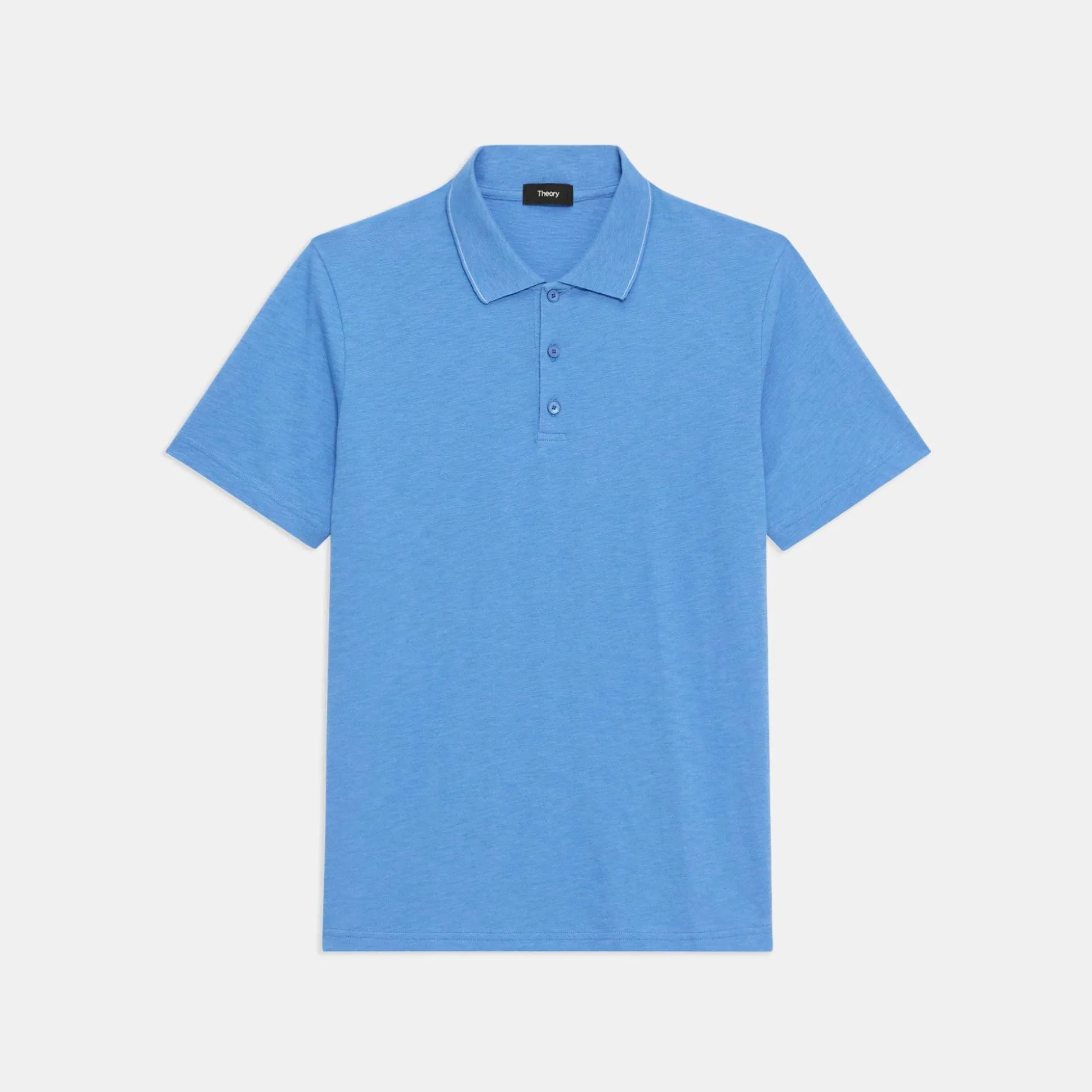 Theory Bron Polo Shirt In Slub Cotton-Men T-shirts + Polos