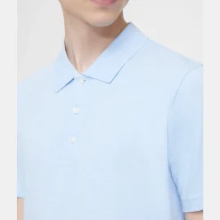 Theory Bron Polo Shirt In Slub Cotton-Men T-shirts + Polos