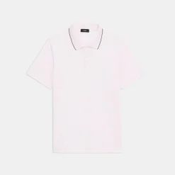 Theory Bron Polo Shirt In Slub Cotton-Men T-shirts + Polos
